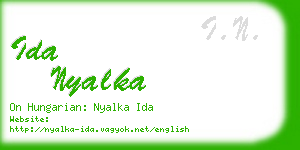 ida nyalka business card